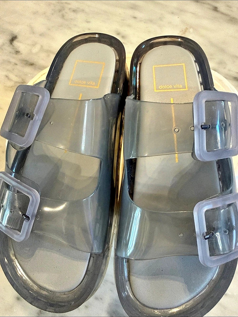 Dolce Vita Julio Jelly Sandals Gray US 7